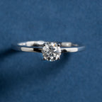 Classical Four Prong Round Engagement Ring
