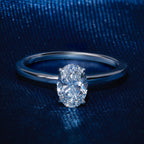 Classical Four Prong Oval Engagement Ring