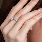 Classical Four Prong Oval Engagement Ring