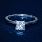 Classical Four Prong Princess Engagement Ring