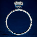 Rodeo Emerald Side Stone Engagement Ring