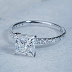 Rodeo Princess Side Stone Engagement Ring
