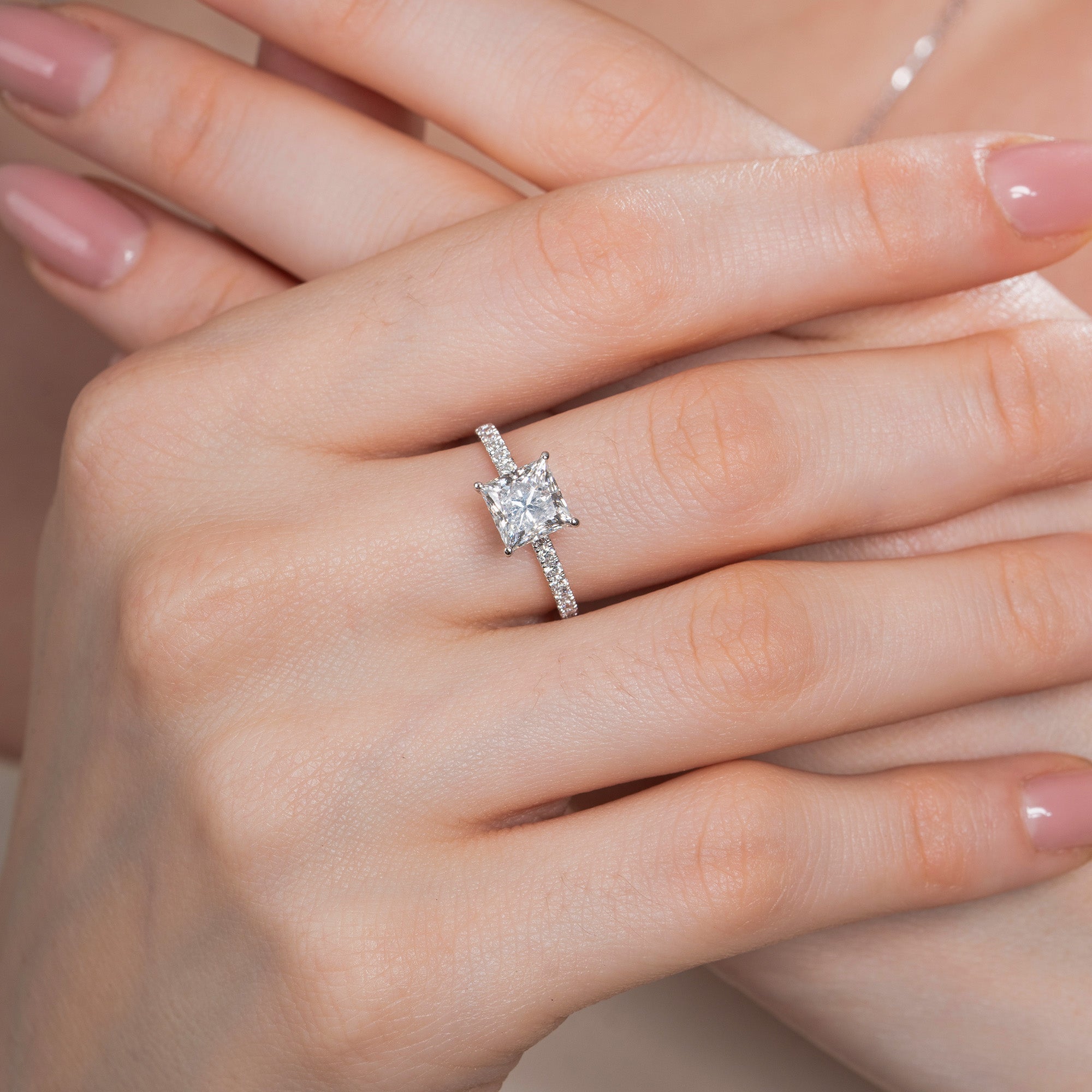 Rodeo Princess Side Stone Engagement Ring