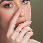 Lotus Prong Princess Solitaire Ring