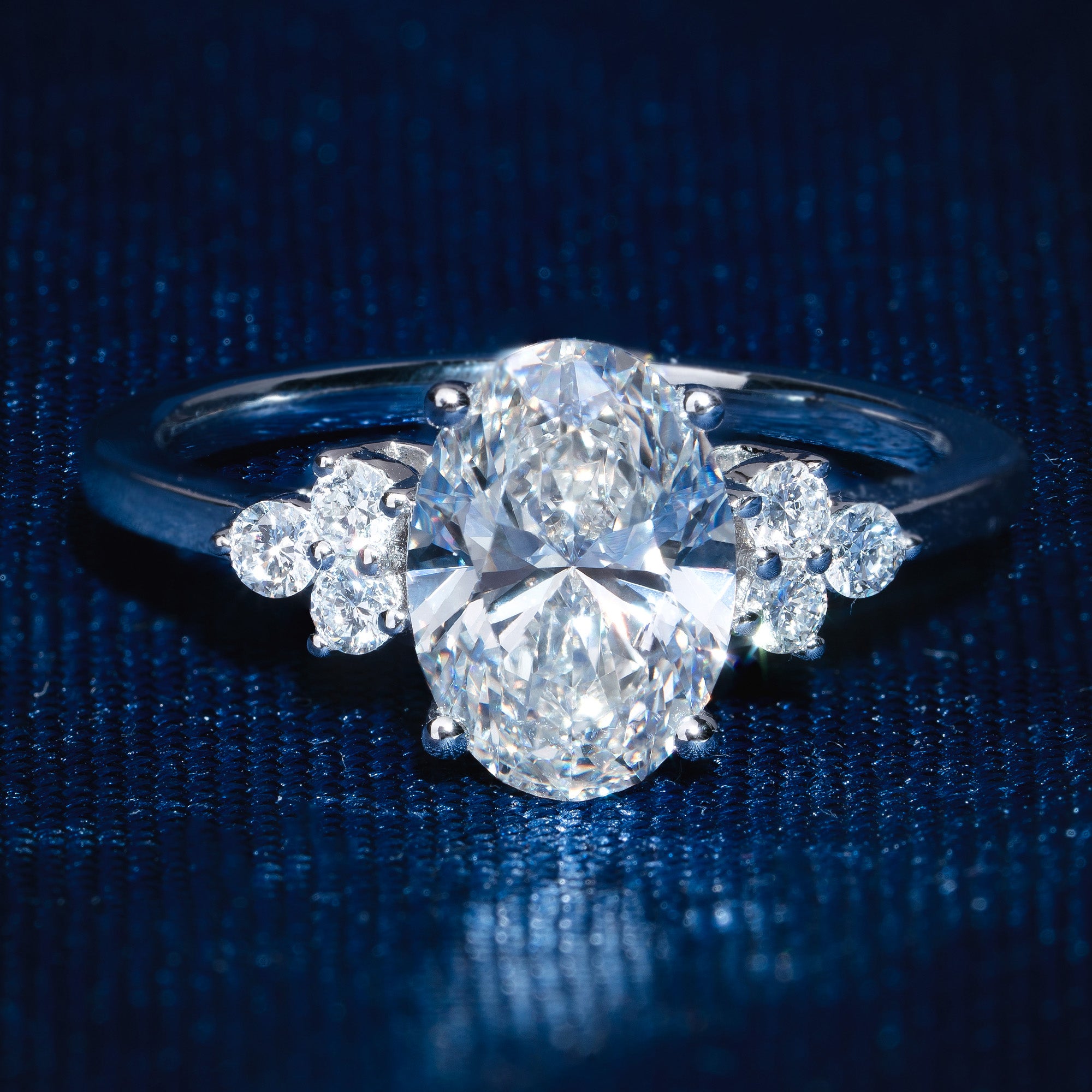 Western Winds Oval Lab Diamond Ring