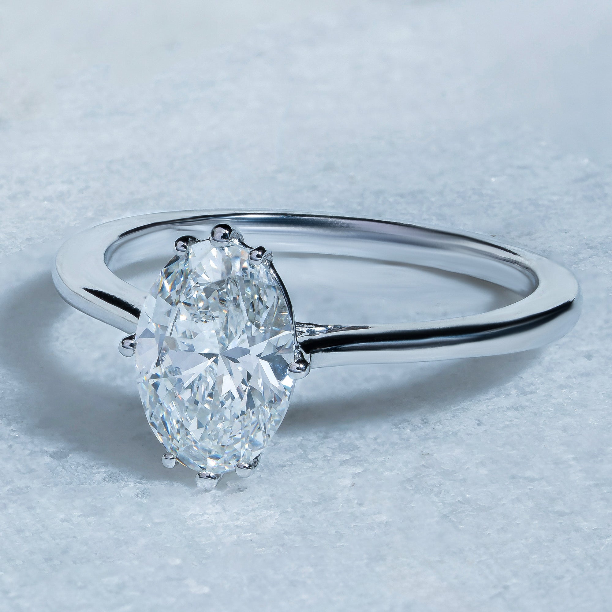 Saddle Up Eight Prong Oval Engagement Ring