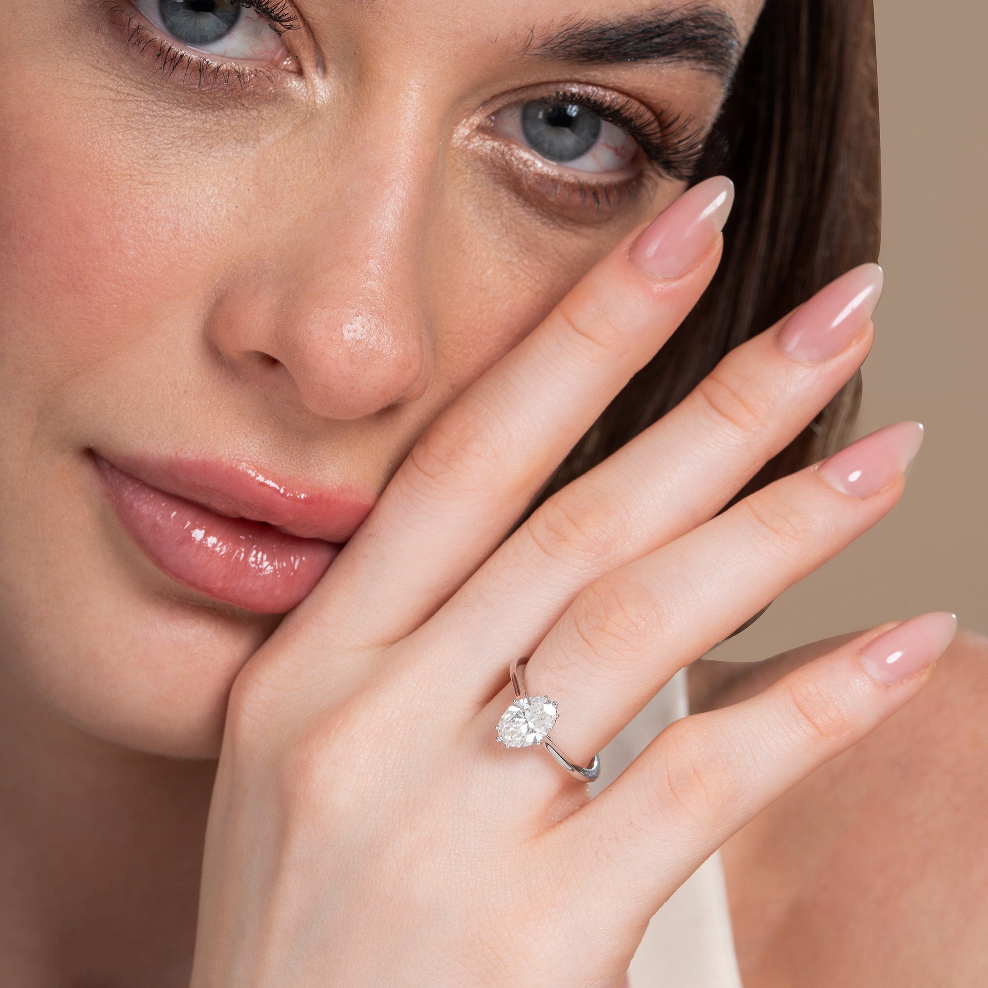 Saddle Up Eight Prong Oval Engagement Ring