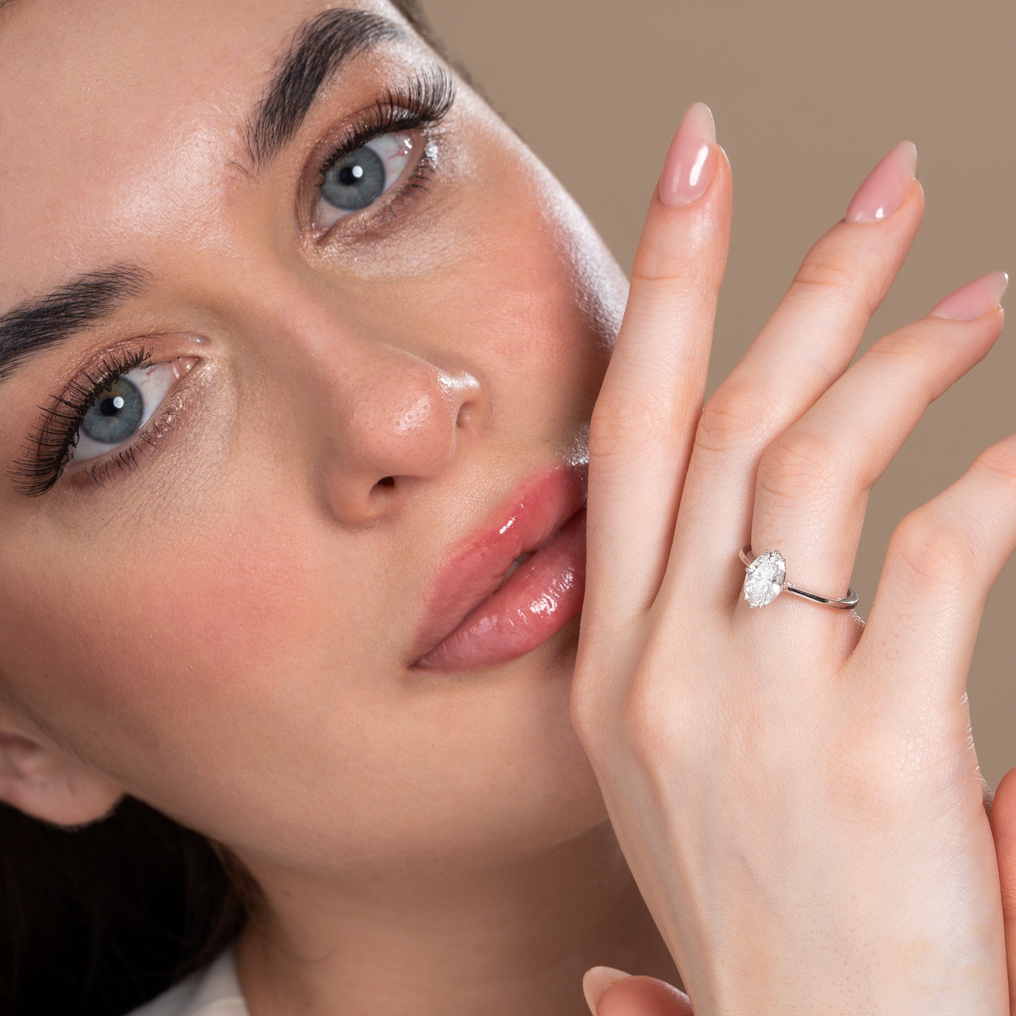 Saddle Up Eight Prong Oval Engagement Ring