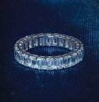 Classical 4CTW Emerald Eternity Band