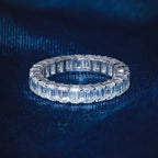 Classical 4CTW Emerald Eternity Band