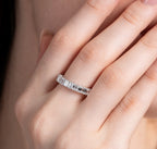 Classical 4CTW Emerald Eternity Band