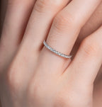 Sparkling Round Wedding Band