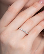 Sparkling Round Wedding Band