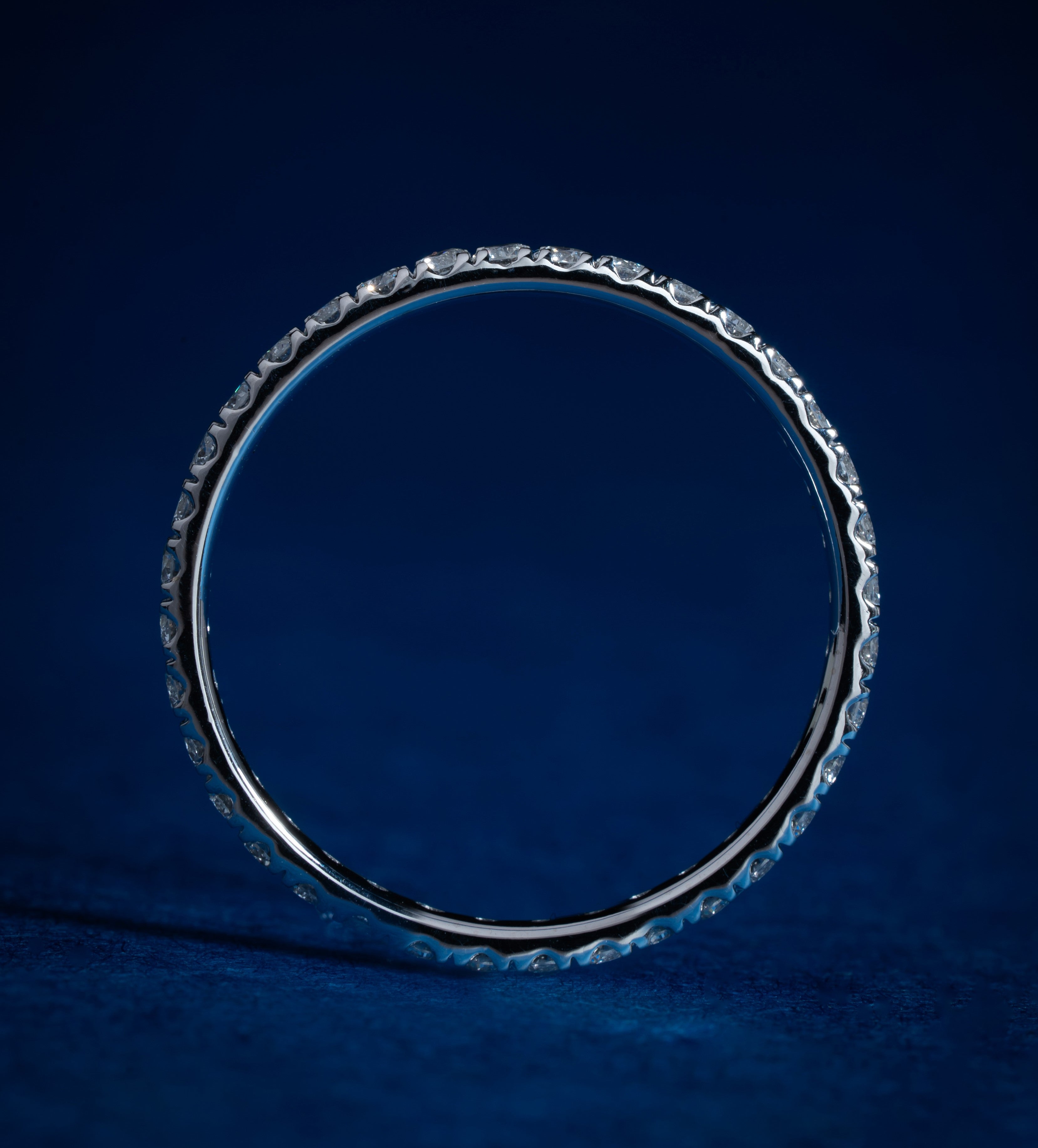 Sparkling Round Wedding Band