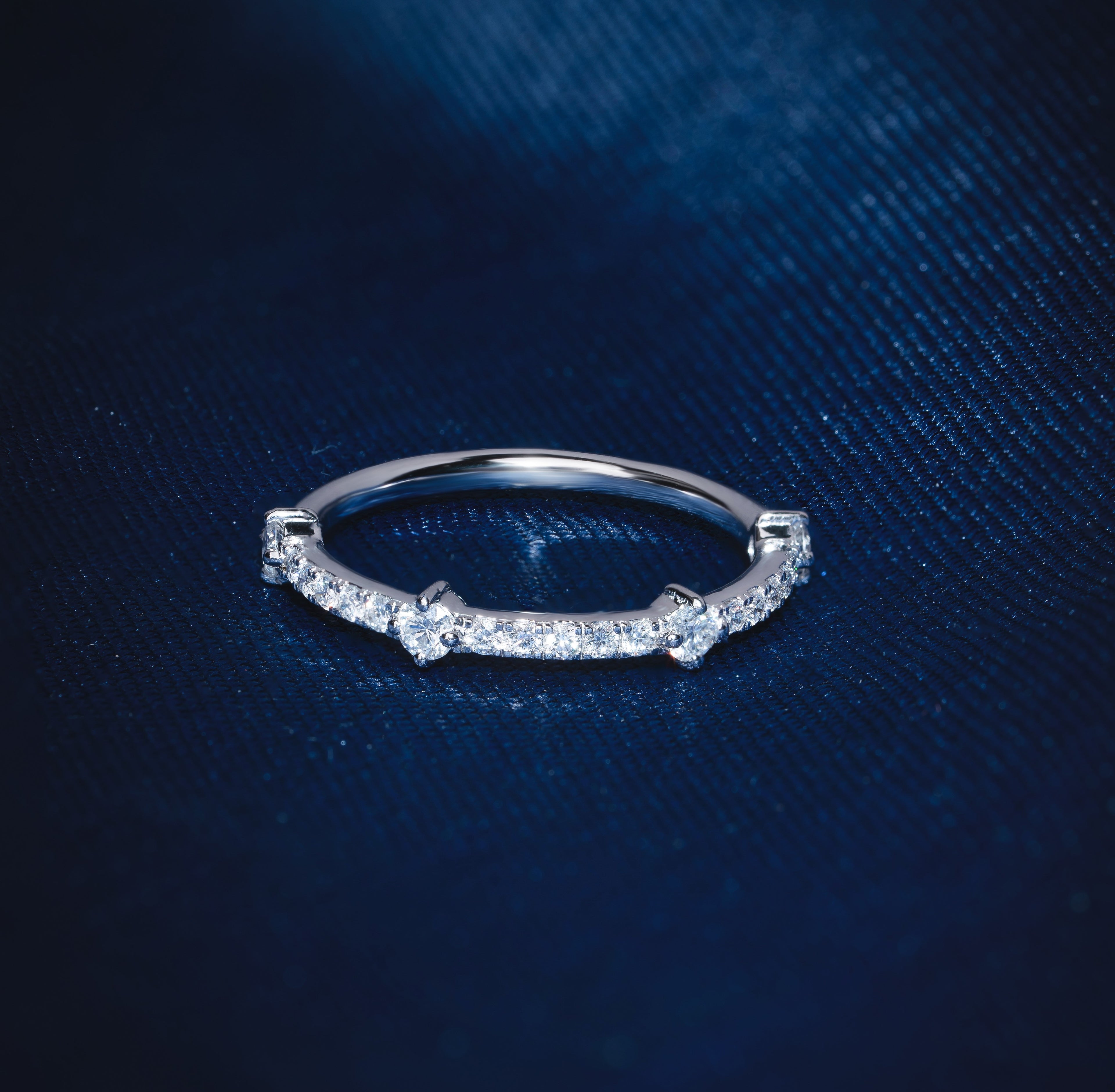 Rodeo Sparkle Round Wedding Band