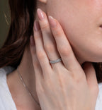 Classical Double Row Round Wedding Band