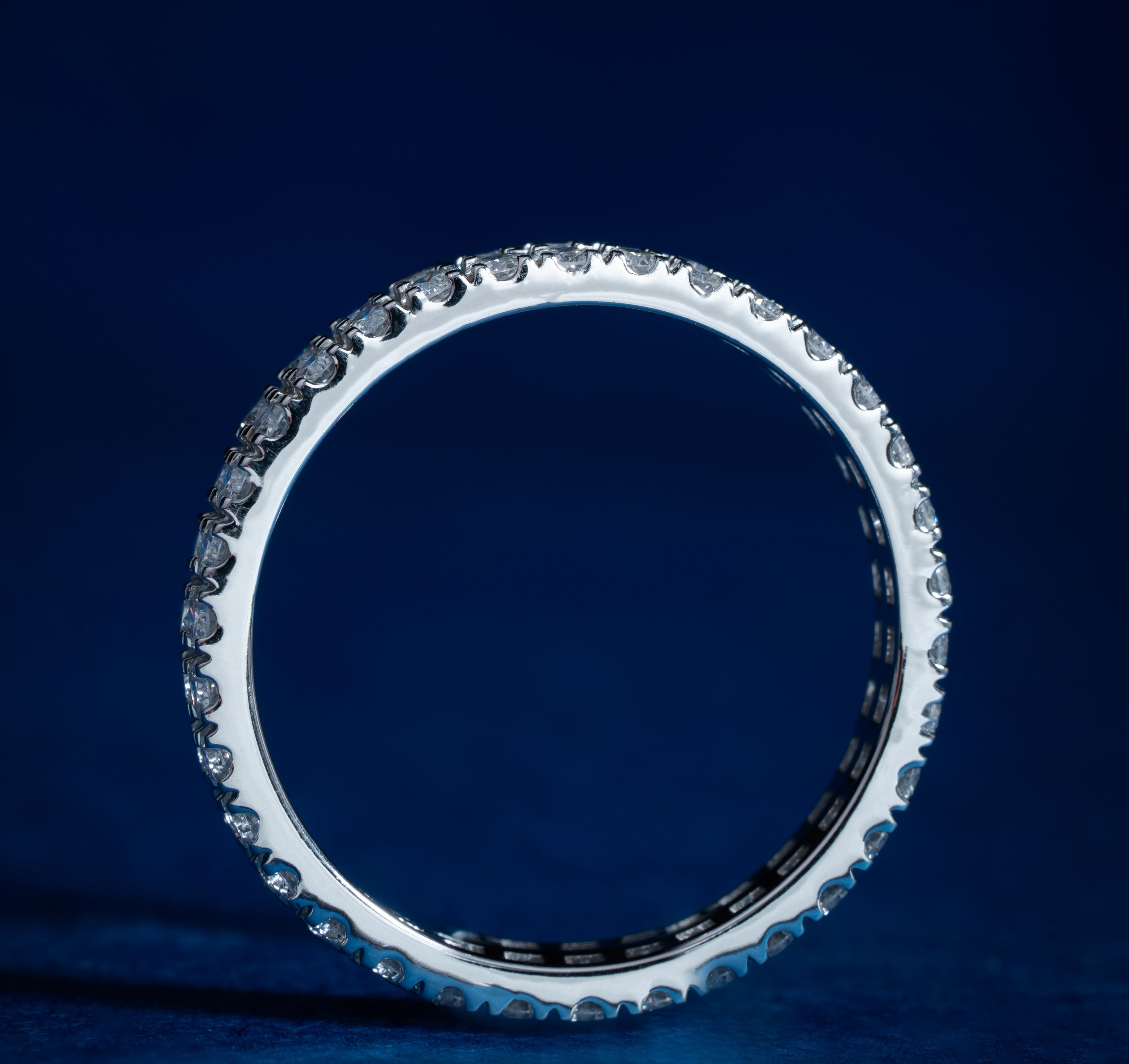 Classical Double Row Round Wedding Band