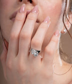 Western Oval Wide Band Fashion Ring