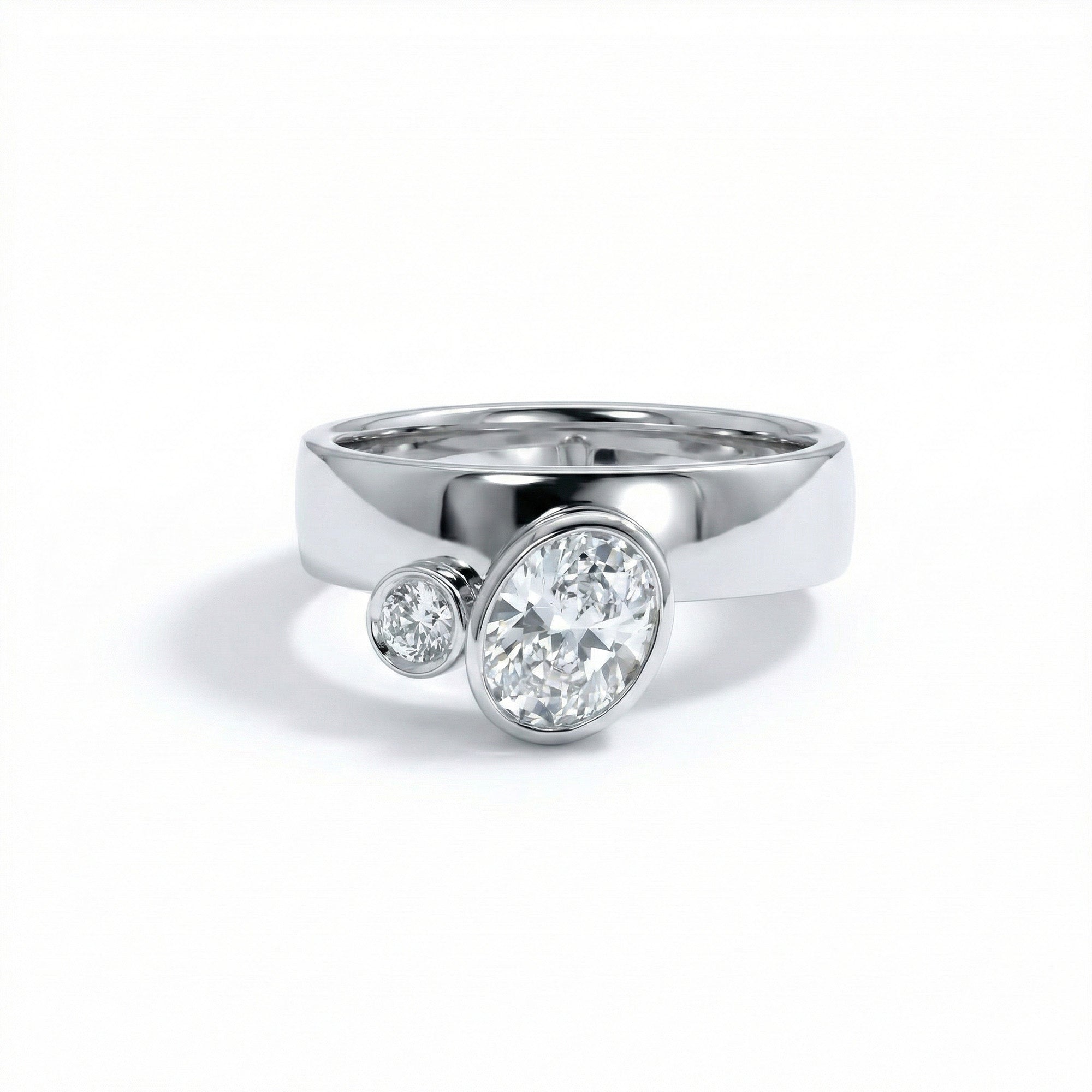 Western Oval Wide Band Ring