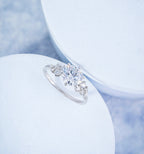 Six Prong Lone Star Round Engagement Ring