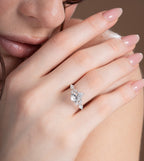 Jungle theme Pear Engagement Ring