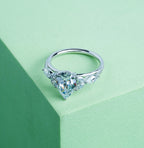 Jungle theme Pear Engagement Ring