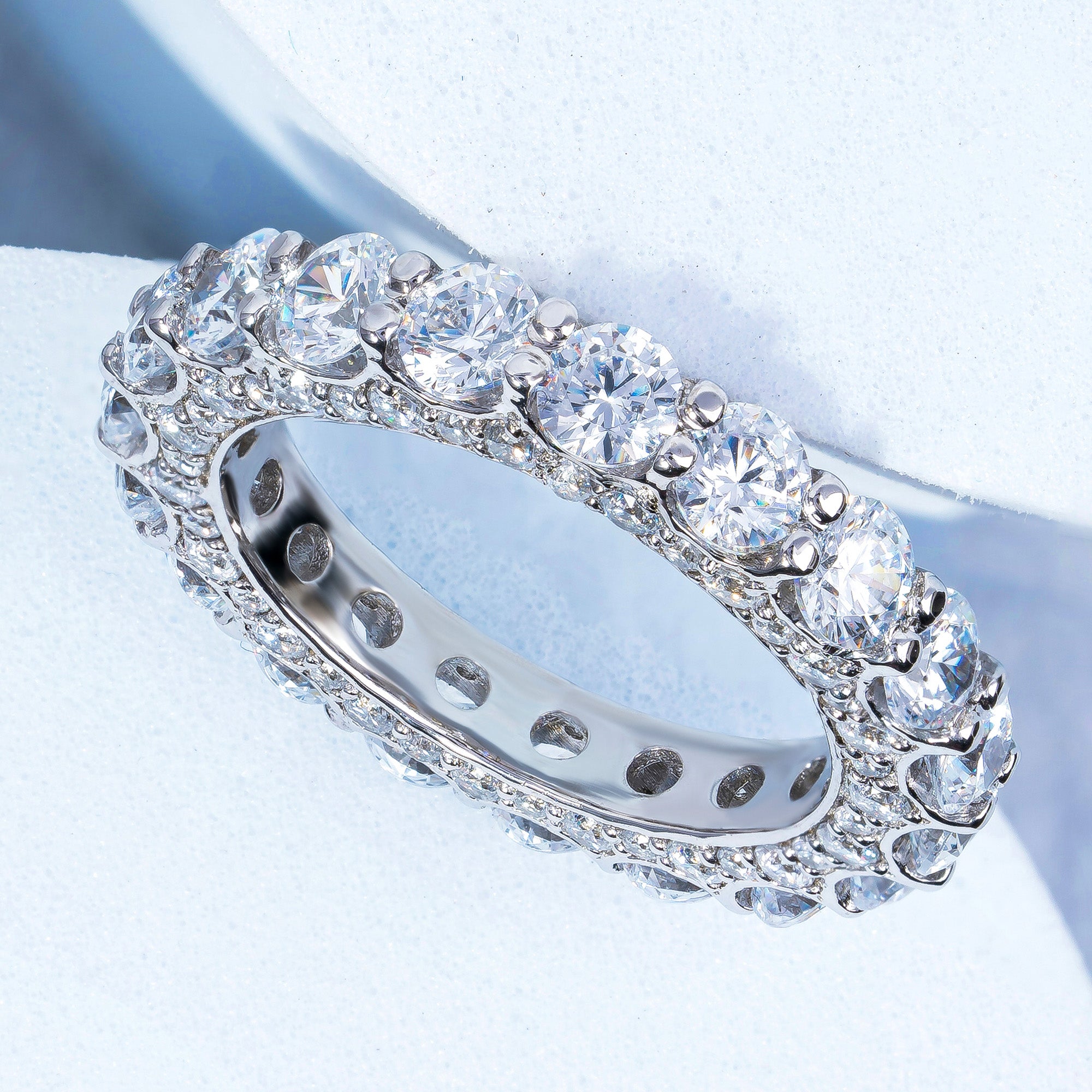 Western Round Fancy Eternity Band