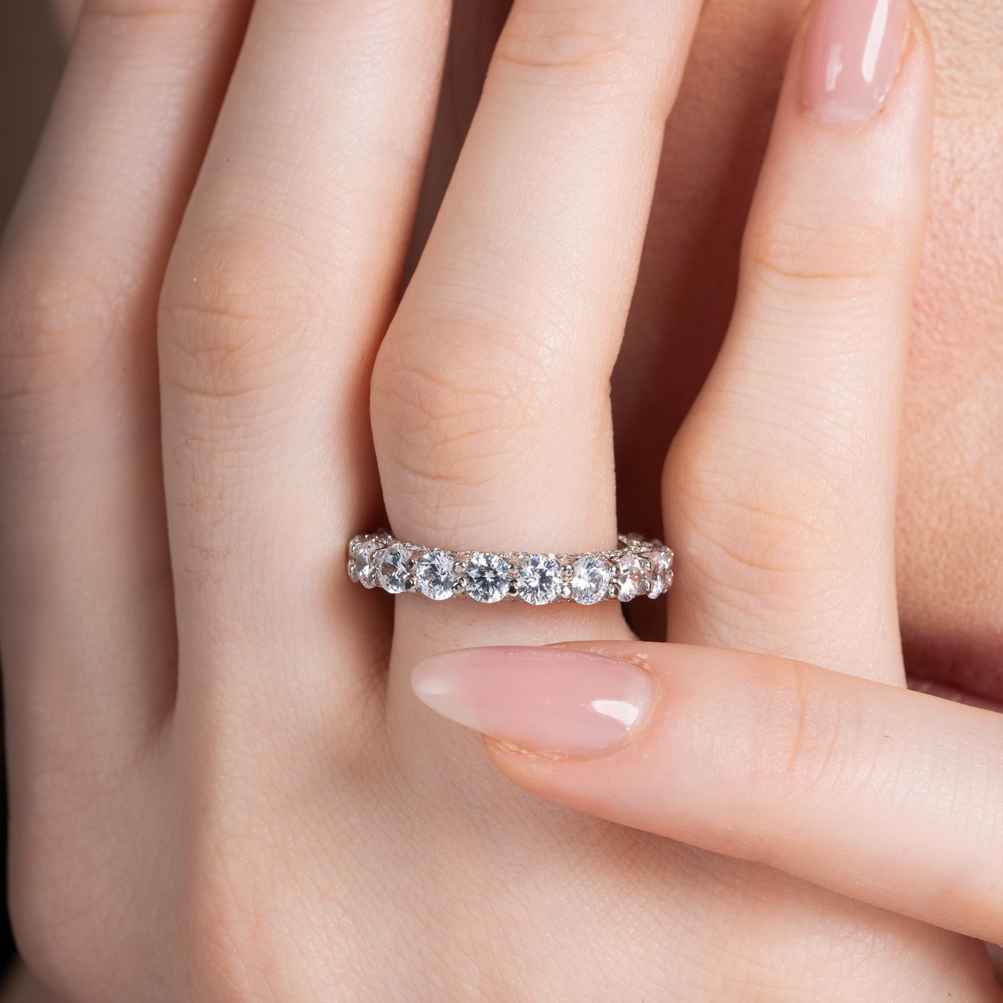 Western Round Fancy Eternity Band