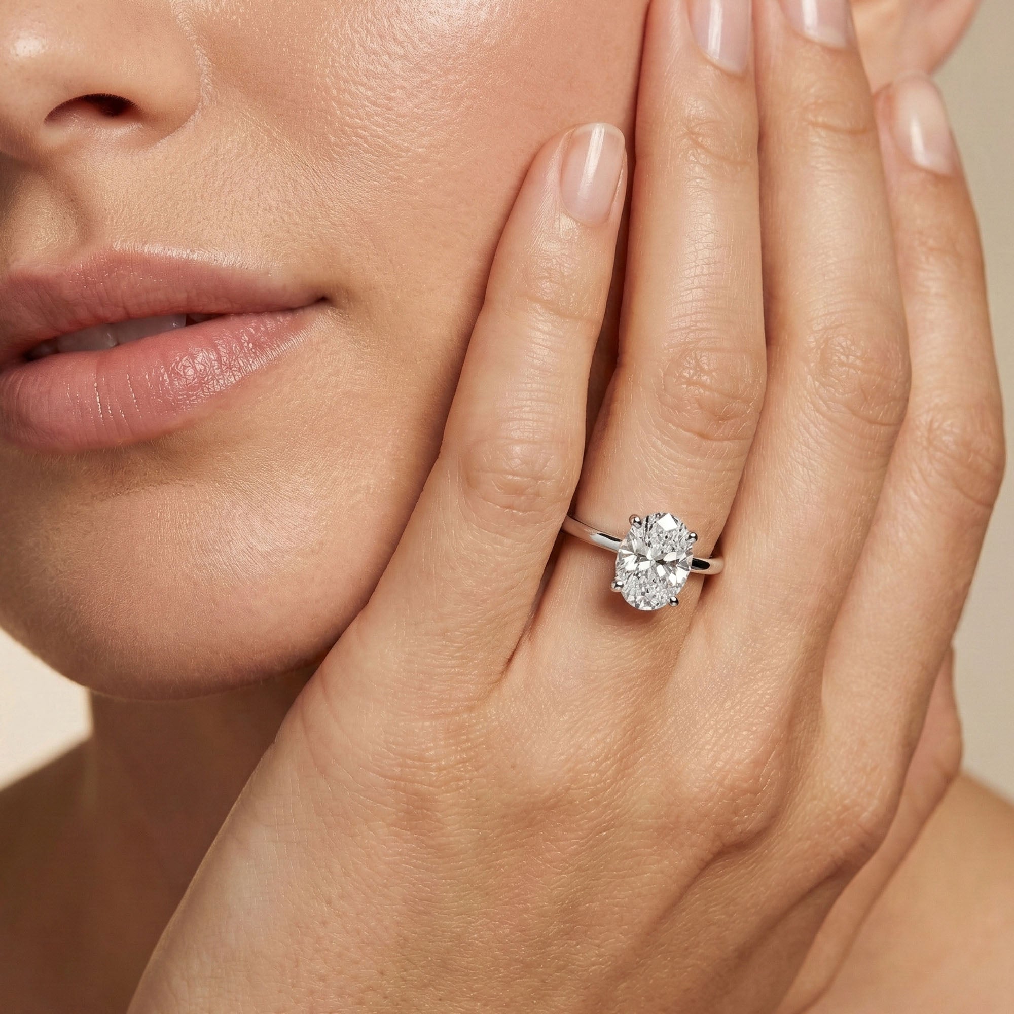 Classic Oval Solitaire Ring