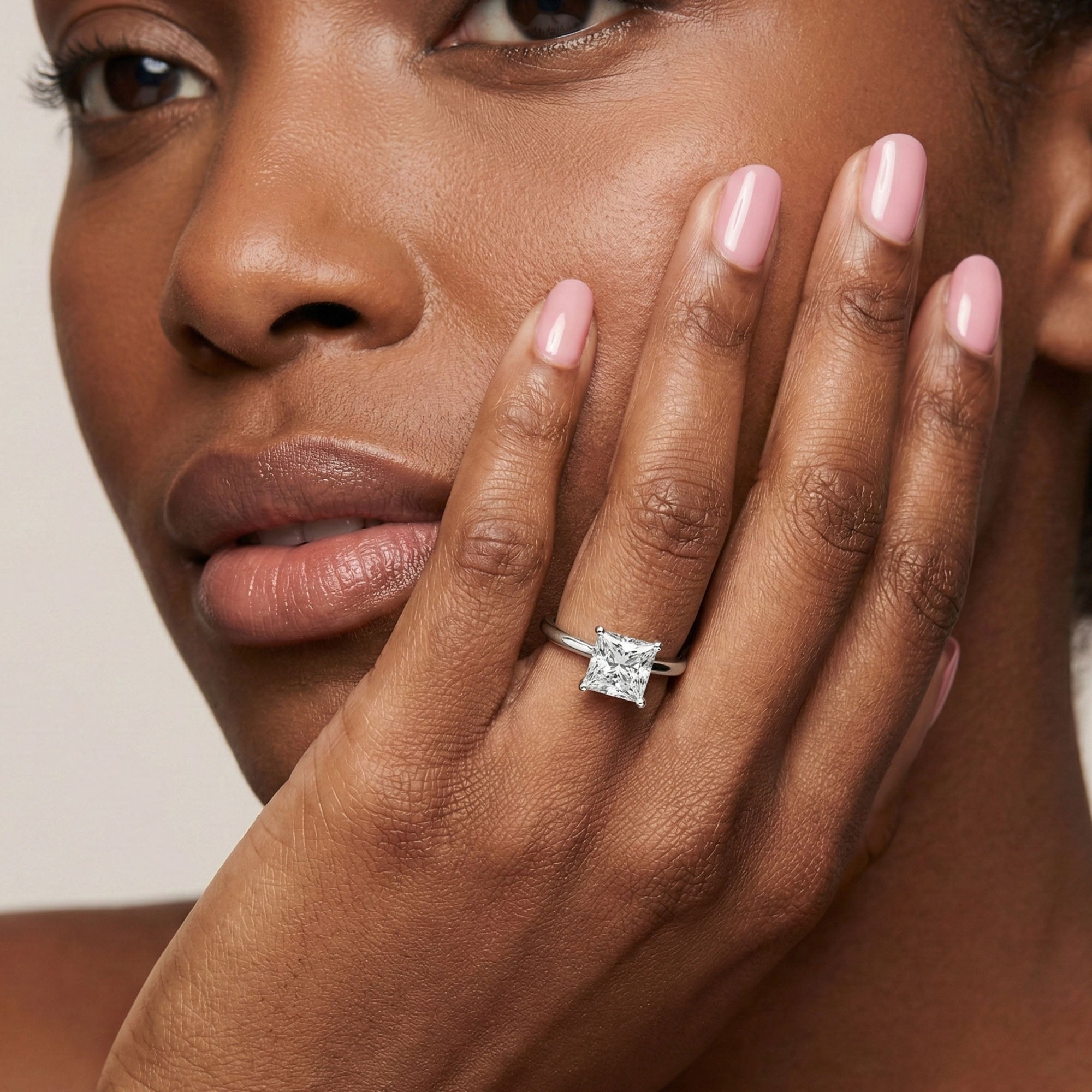 Classic Princess Solitaire Ring